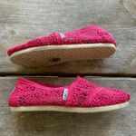 Toms Womens Shoes Size 5 Pink Lace Espadrilles for Summer Slip Ons Photo 2
