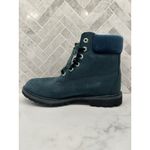 Timberland Waterville 6 In Waterproof Boots Nubuck Emerald Green Suede 8.5 Photo 3