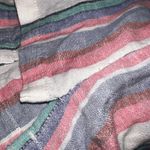 Orvis  Linen/Rayon Multicolor Striped Shirt Women Top Size Medium Photo 7