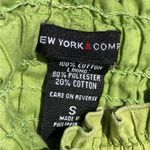 New York & Co. Green Strapless Cotton Maxi Dress Small Photo 4