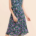 Ralph Lauren Lauren Women’s Floral Cap Sleeve Midi Sleeve Dress Black Size 4 NWT Photo 0