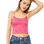 Free People NWT Right On Time Cami in Fuschia Medium Photo 4