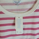Splendid NWT Graduated-Pink Striped Cotton Tee Photo 1