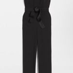 White House | Black Market NWT Size 2R Sleeveless Tie Waist Jumpsuit Photo 2