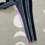 The Ragged Priest Vertical Frayed Black & Gray High Waisted Mom Jeans Size 26 Photo 6