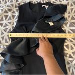 Anthropologie Hutch Black Ruffled Front Mini Dress Cocktail Size XS Photo 9