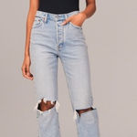 Abercrombie & Fitch ABERCROMBIE and FITCH The Dad High Rise Jeans Womens SIZE 16 | 33 short NEW Photo 0