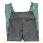 Good American  Ombré Emerald Croc Leggings Photo 0