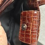 Bisou Bisou Brown Textured Shoulder Bag with Metallic Accents Photo 6