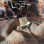 Ann Taylor  Loft Size 8P Modern Straight Animal Print Velvet Pants NWT Photo 9