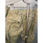 Nicole Miller ‎ Linen Joggers XS Drawstring Waist Cargo Pockets Casual Pants Photo 5