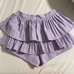 Purple Pleated Layered Skirt Size M Photo 4