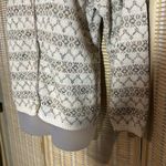 Reba Rose Vintage 1990s Y2K Beige Striped Cardigan Sweater 100% Cotton Small Photo 4