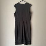 Calvin Klein Calvin Klein sz 8 black work career sheath midi dress Photo 7