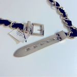 White House | Black Market Gold Tone Chain Link Ribbon Heavy Metal Belt Size L NWT Photo 4