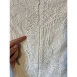 One33 Social Sz 2 White Embroidered Lace Ruffled Overlay Sleeveless V Photo 9