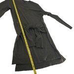 BCBGMAXAZRIA Olive Green Long-Sleeve Merino Wool Tie-Waist Sweater Dress M Photo 7