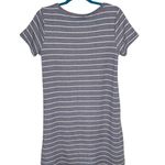 Tahari Blue & White Striped Knit Tee Shirt Casual Dress Photo 10