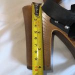 Kork-Ease Korks 9M black Kristian leather platform wedge sandals buckle closure studded Photo 4