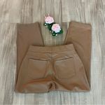 Spanx  Leather Like Straight Leg Tan Pants Photo 5
