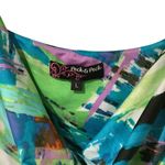 Peck & Peck  Multicolor Abstract Blouse BRAND NEW Size L Photo 8