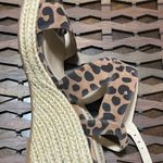 Stuart Weitzman Leopard Print Ellete Wedge Sandals Photo 2