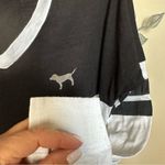 PINK - Victoria's Secret ❤️PINK Victoria’s secret long sleeve black & white rhinestone XS CLEARANCE Photo 7