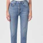 AGOLDE  Riley High Rise Straight Crop Jeans Photo 0