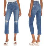 Mother Jeans The Tomcat Straight Leg Playing With Scissors Size 29 Blue Photo 2