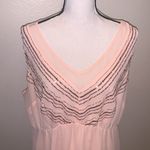 Torrid Light Pink Peplum Chiffon Embellished Top Sequined Photo 2
