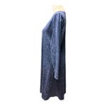 Paniz blue marbled tie dye long sleeve fit and flare dress Size XL cotton Photo 1