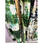 Chaudhry K Dress L Green Floral Tie Dye Cotton Boho Earthy Indie Hippie Maxi Size L Photo 8