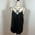 POL Black Studded Satin Cami Top – Boho Rocker Tank, Size S Photo 3