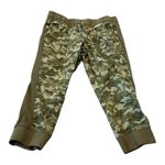 Time & Tru Green Camo Pull On Utility Crop Pants Size L Size L Photo 0