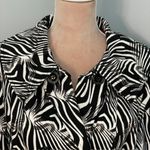 Doncaster Trench Coat Belted Abstract Print Black & White Size 12 Photo 3