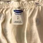 Old Navy || White/navy print spaghetti strap baby doll tank top Photo 4