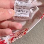 SheIn Paisley Crop Top Red White Shirt Sleeve Shirt Large Photo 4