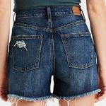 American Eagle AEO 90s Boyfriend High Rise Denim Distressed Jean Shorts Photo 1