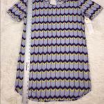 Roxy Retro Row Blue Shift Dress XS Photo 3
