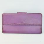 Coach Vintage  Bifold Turnlock Wallet in Light Purple Leather Photo 3