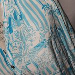 Lilly Pulitzer  Womens La Via Loca Captain‎ Silk Elsa Blouse Small Photo 2