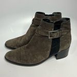 Aquatalia  gray‎ suede ankle boots size 9.5 pointed toe Photo 0