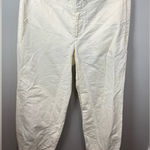 L.A.M.B. . Gwen Stefani White Linen Tie Ankle Pants Size 8 Photo 0
