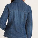 Chico's Chico’s Herringbone Denim Moto Jacket Photo 8