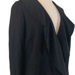 Christopher & Banks Ruffle Front Black Blazer Long Sleeve Women's Size 1X Plus Photo 9