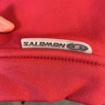 Salomon Red Full Zip Hoodie Jacket Activewear Outdoors Layering Photo 6