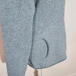 Eddie Bauer Light Blue Fleece Sweater Hoodie Size Medium Preppy Blue Pullover Photo 5