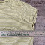 Eileen Fisher  Yellow Striped T Shirt Short Sleeve Tee 100% Organic Cotton Top XS Photo 3
