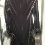 Eliza J Black Velvet Dress Photo 2