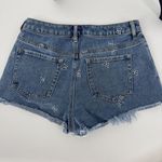 PacSun  28 High Rise Festival Cut‎ Off Denim Shorts Butterfly Embroidered Cotton Photo 5